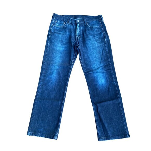 Levi's 514 Straight Leg Jeans Men's 33 x 32 Regular Fit Medium Wash Denim Red - Picture 1 of 12